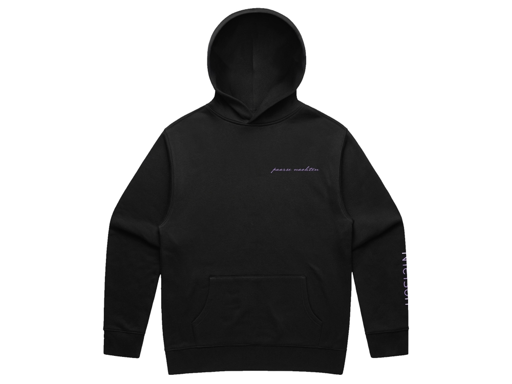 Paarse Nachten Hoodie Zwart