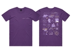 Paarse Nachten T-shirt Paars