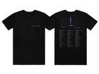 Paarse Nachten Tour T-shirt Zwart